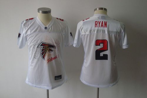 Falcons #2 Matt Ryan White 2011 Women's Fem Fan NFL Jersey - Click Image to Close